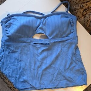 Blue Women's Swim Tankini Top